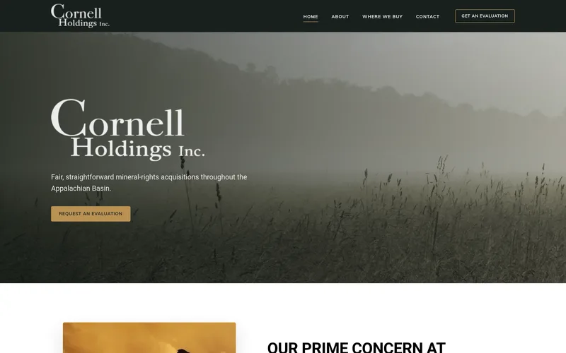 Cornell Holdings Inc. website