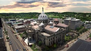 Image of the historic Washington, PA courthouse representing the importance of local SEO services for businesses in Washington, PA, Pittsburgh, and Southwest PA. This image emphasizes how web design companies, SEO agencies, and digital marketing firms can improve their local search visibility through services such as Google My Business optimization, website optimization services, and local SEO strategies. The courthouse symbolizes the growth of local businesses like affordable web design providers, WordPress web designers, and e-commerce web development experts in the Washington, PA area.